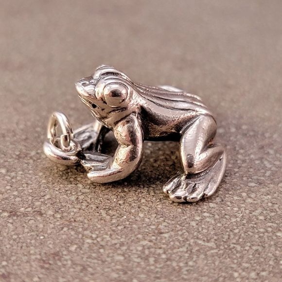 James Avery Jewelry Rare Retired James Avery 3d Sterling Frog Charm